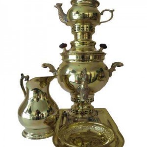 سماور زغالی توپی