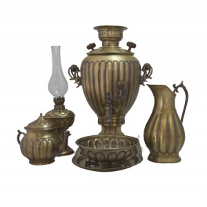 سماور زغالی آنتیک مدل فیلی