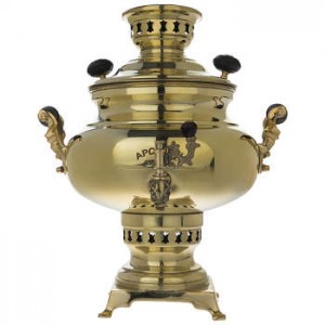 سماور زغالی آپولون مدل توپولون ساده ظرفیت ۵ لیتر