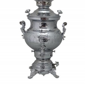 سماور طوفان 6 لیتری مدل ستاره کروم