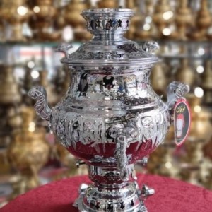 سماور طوفان 8 لیتری مدل گلابی ترکدار