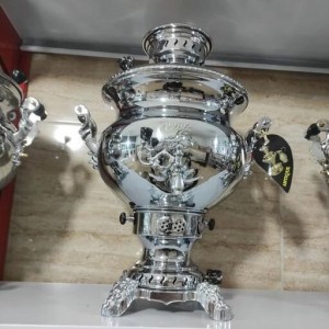 سماور گازی 6 لیتری برنجی برند آنتیک ارسال رایگان به سراسر کشور