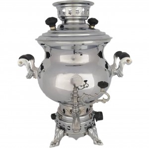 سماور گازی ایران نژاد مدل ساده گنجایش 6 لیتر