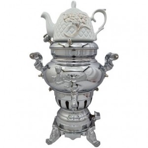 سماور گازی 4 لیتر 3 کاره ساده برسادیس