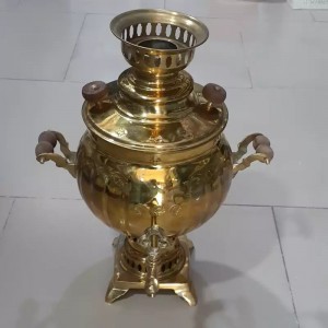 سماور زغالی جهان لوکس6لیتری(برنجی)