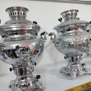 سماور گازی 10 لیتری قلم زنی و ساده