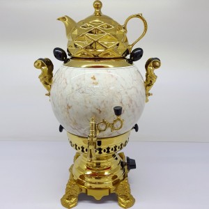 سماور گازی طلایی سنگی