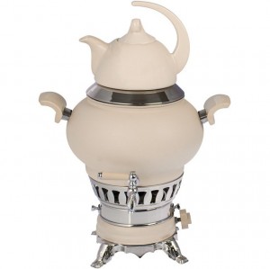 سماور گازی رضایی کد L-906 ظرفیت 5 لیتر | سفید |