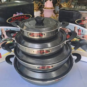 تابه دو دسته سایز 36 درب فلزی طوفان