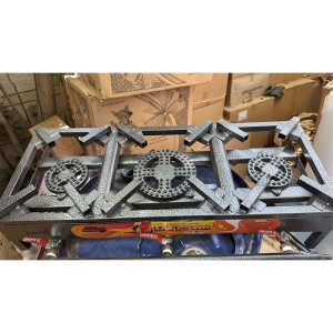 اجاق گاز پروفیلی سه قلو 80x30 سپاهان گاز