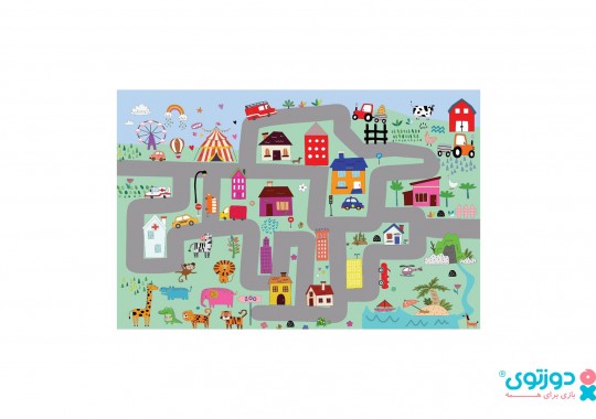 فرش بازی شهری کودک