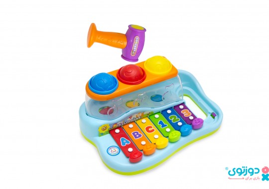 اسباب بازی کودک بلز، توپ و چکش هولا 856