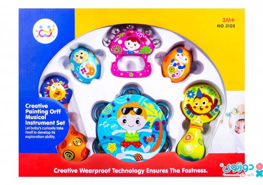 پک جغجغه نوزادی هالی تویز 3102