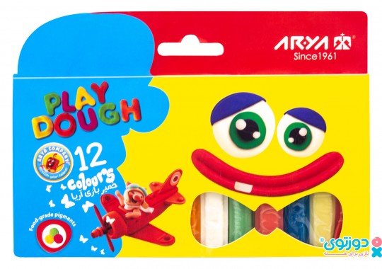 خمیر بازی 12 رنگ آریا