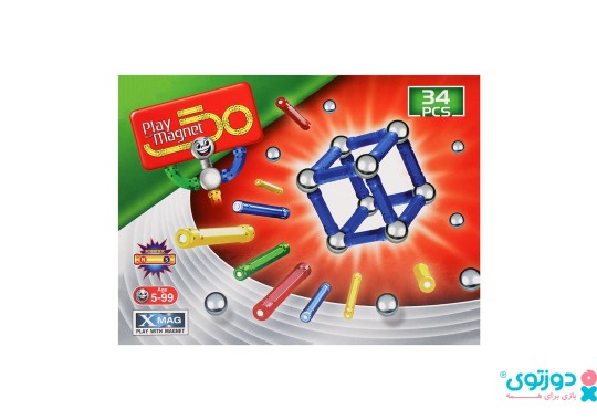 اسباب بازی مگ مغناطیسی 34 قطعه