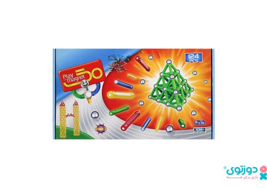 اسباب بازی مگ مغناطیسی 124 قطعه