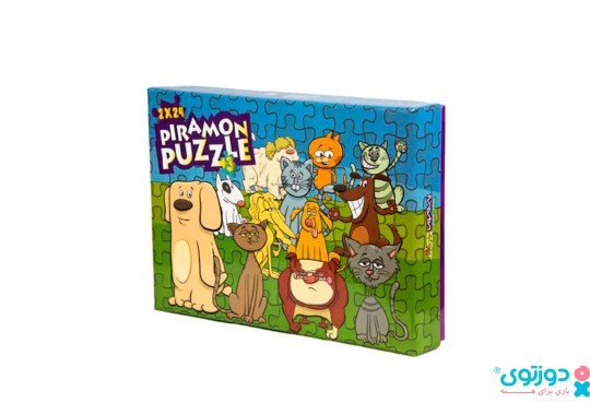 پازل کودک طرح سگ و گربه