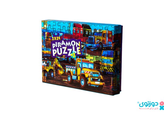پازل کودک طرح کامیون ها