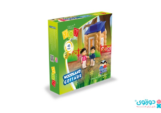 اسباب بازی ساختنی کلبه جنگلی 45 قطعه تک توی