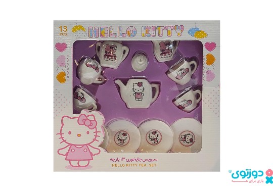 اسباب بازی ست چای خوری هلو کیتی