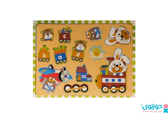 پازل چوبی حیوانات
