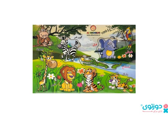 پازل چوبی حیوانات جنگل