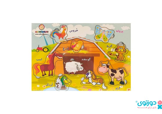 پازل چوبی حیوانات مزرعه