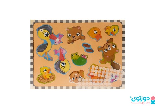 پازل چوبی حیوانات 2
