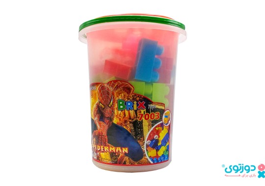 لگو قطعه درشت سطلی 55 قطعه