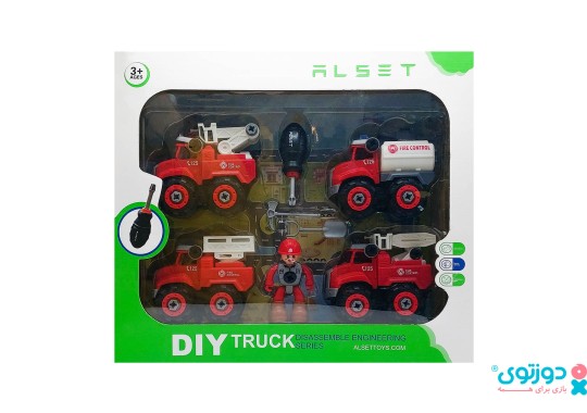 اسباب بازی ست ماشین آتش نشانی