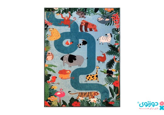 فرش بازی کودک طرح هاوایی