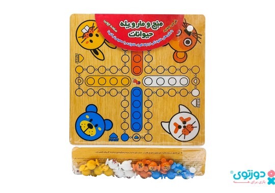 بازی فکری منچ و مار پله حیوانات