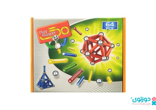 اسباب بازی مگ مغناطیسی 64 قطعه
