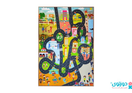 فرش بازی کودک طرح شهر