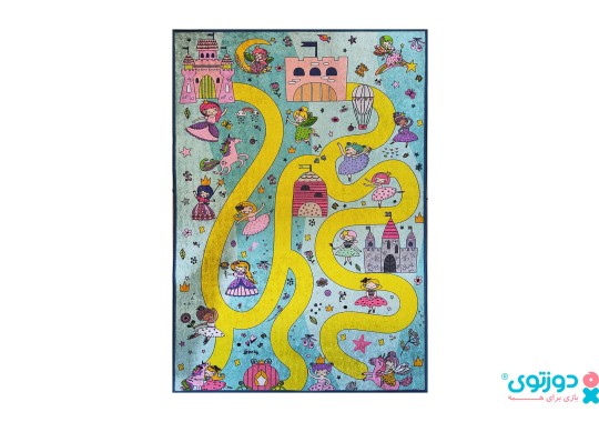 فرش بازی کودک طرح پرنسس