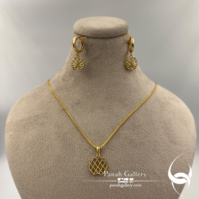 نیم ست طلا عروس | زنانه | دخترانه (طرح 8)