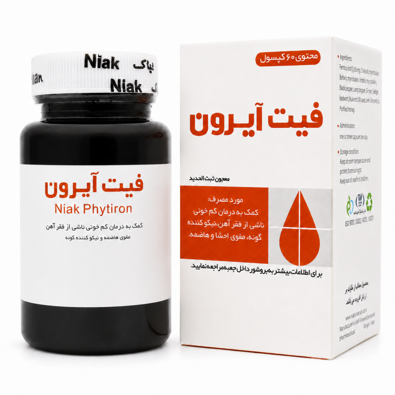 کپسول فیت آیرون (خبث الحدید) نیاک در داروآوا