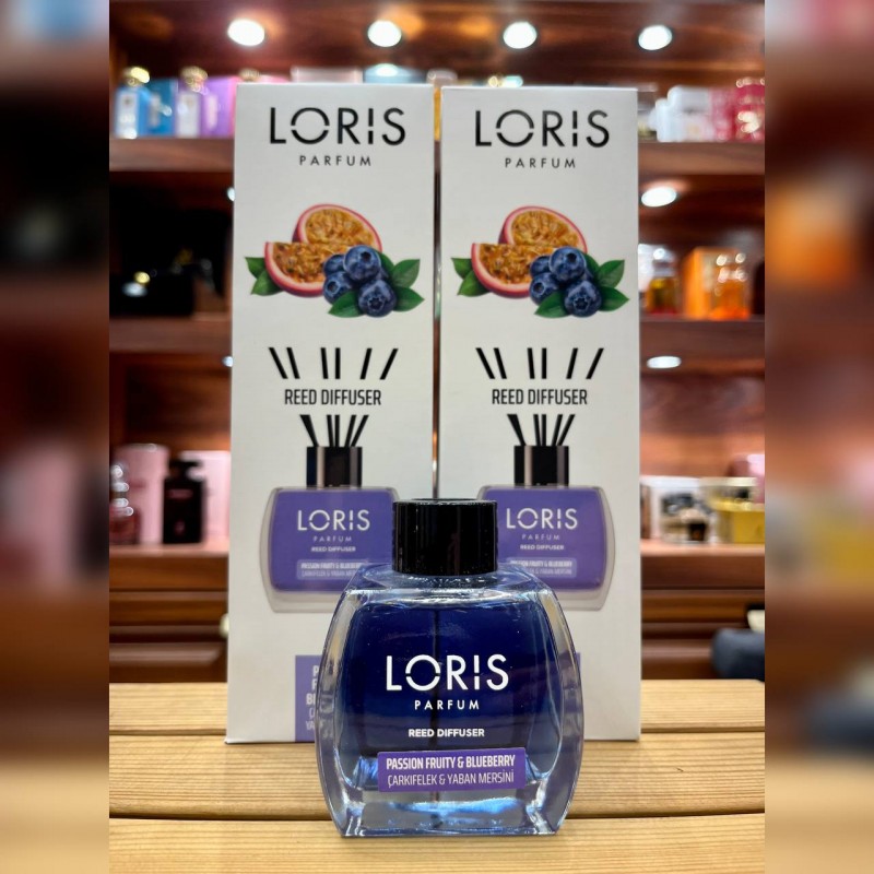 خوشبو کننده هوا رایحه  پشن فروت و بلوبری120میل LORIS PASSION FRUITY & BLUEBERRY