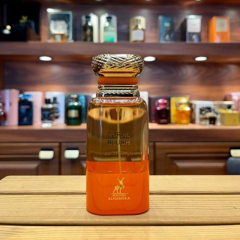 ادکلن الحمبرا 80میل مدل کورال بلاش رایحه تام فورد بیتر پیچ Alhambra Coral Blush