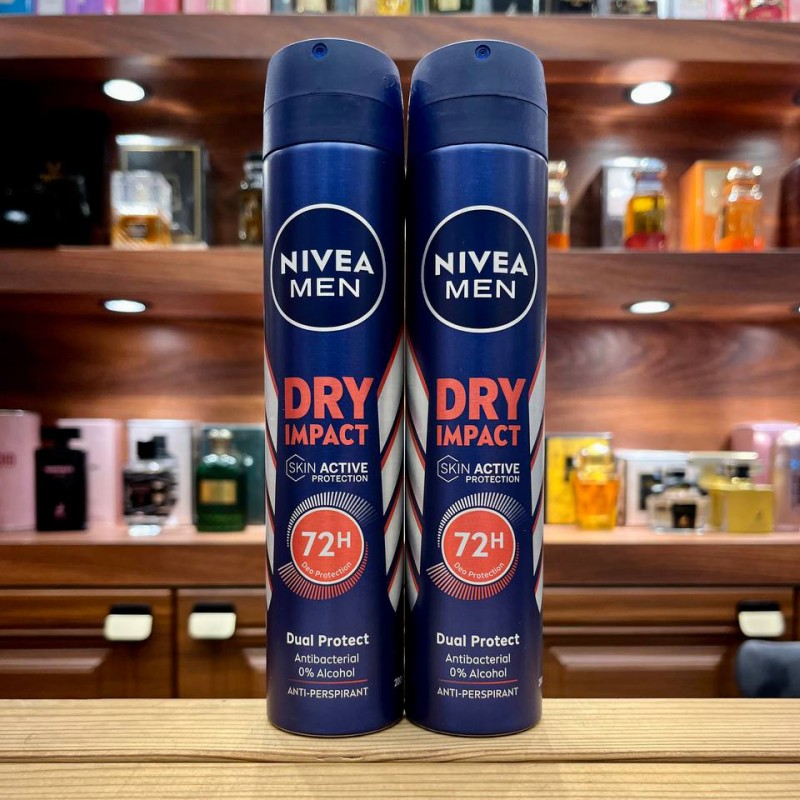 اپسری مردانه  ضد تعریق 72 ساعت نیوا 200میلNIVEA DRY IMPACT