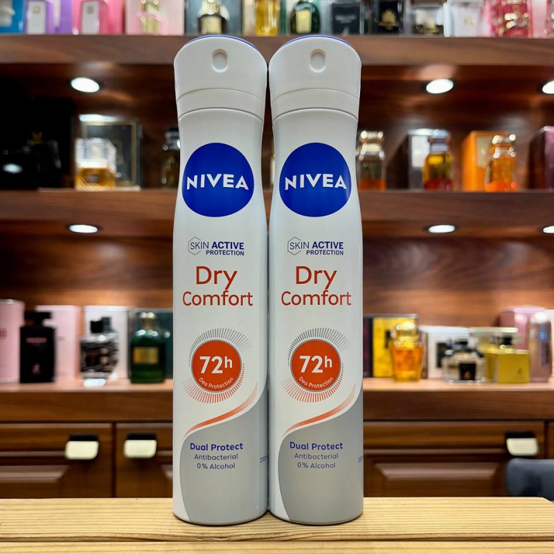 اسپری ضد تعریق زنانه 72 ساعت نیوا 200میل DRY COMFORT