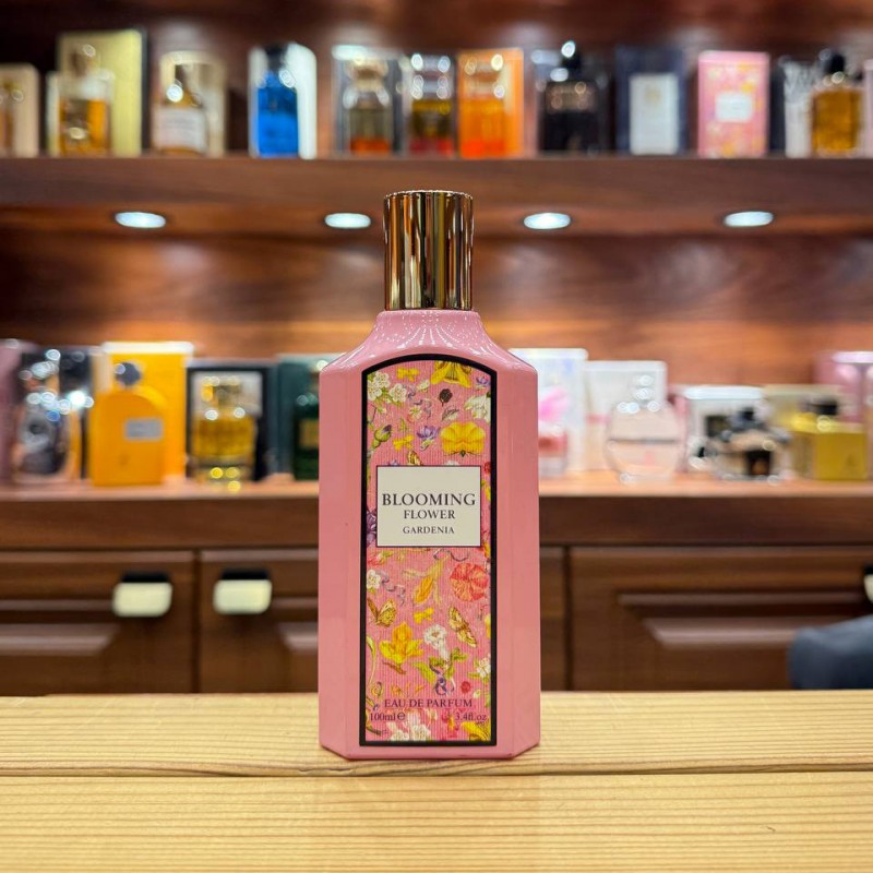 ادکلن زنانه فراگرنس ورد مدل بلومینگ فلاور گاردنیا رایحه گوچی فلورا گورجس گاردنیا 100میل Blooming Flower Gardenia