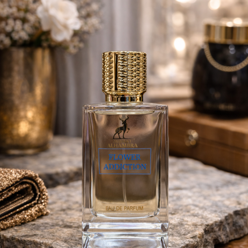 ادکلن الحمبرا مدل ادیکشن فلاور رایحه فلور نارکوتیک100میل Alhambra Flower Addiction