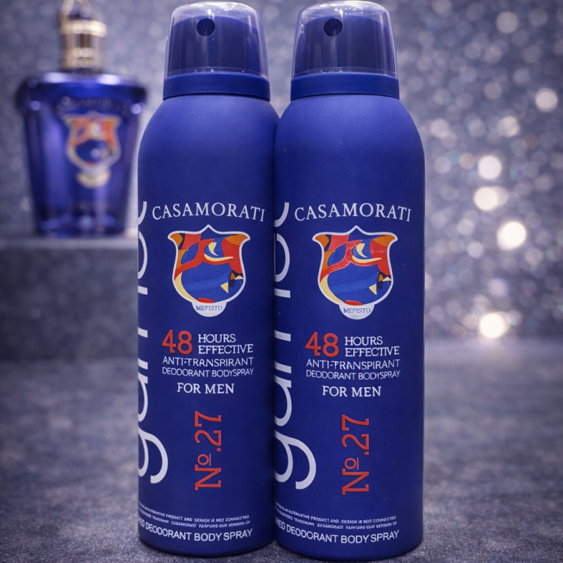 اسپری دئودورانت مردانه گارنت مدل کازاموراتی زرجوف مفیستو حجم 200 میل