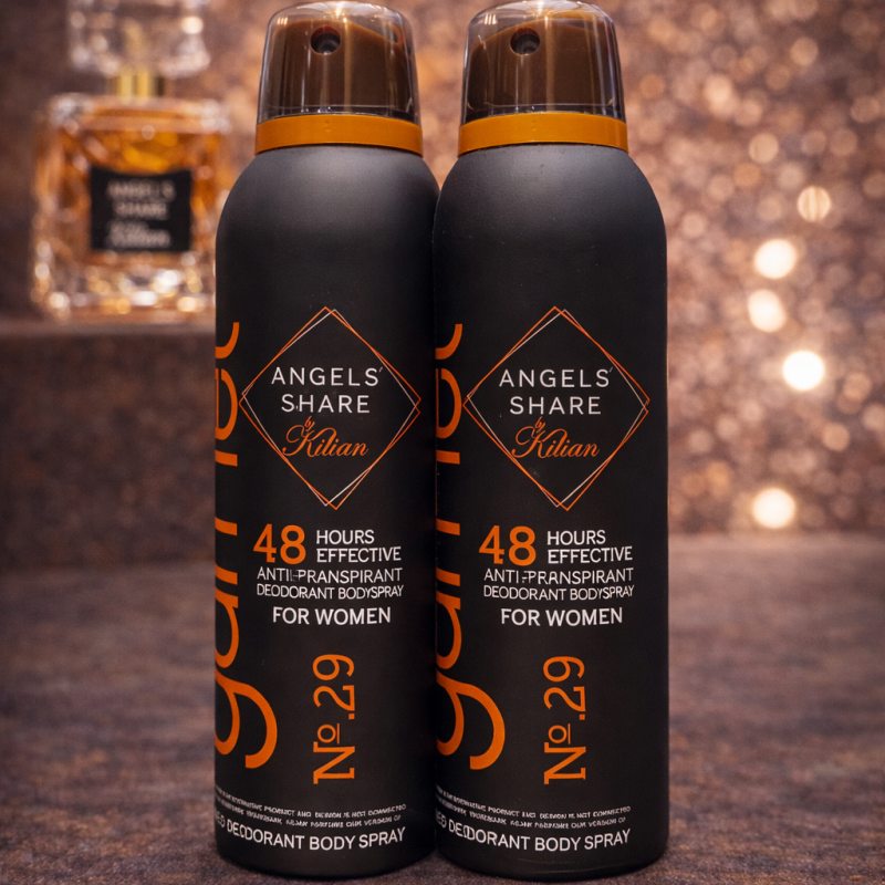 اسپری دئودورانت زنانه  گارنت رایحه انجلز شیر KILIAN حجم 200 میلGARNET ANGEL'S SHARE KILIAN DEODORANT SPRAY