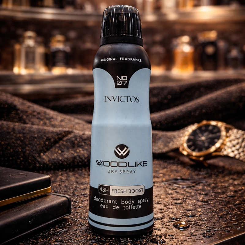 اسپری بدن وودلایک مدل Invictos حجم 200 میلINVICTOS WOODLIKE