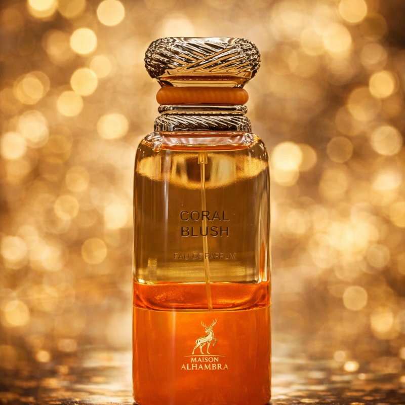 ادکلن الحمبرا 80میل مدل کورال بلاش رایحه تام فورد بیتر پیچ Alhambra Coral Blush