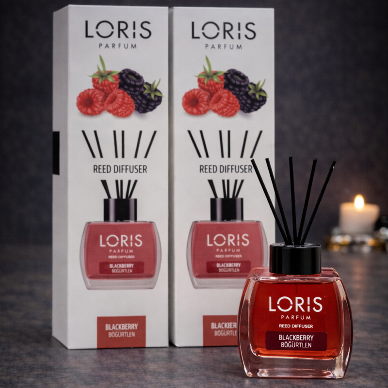 خوشبو کننده هوا لوریس Loris مدل بلک بری ( تمشک ) Black berry حجم120میل