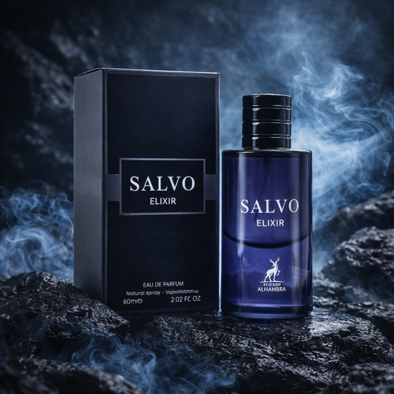 ادکلن مردانه الحمبرا مدل سالوو الکسیر رایحه دیور ساواج الکسیر  60میل