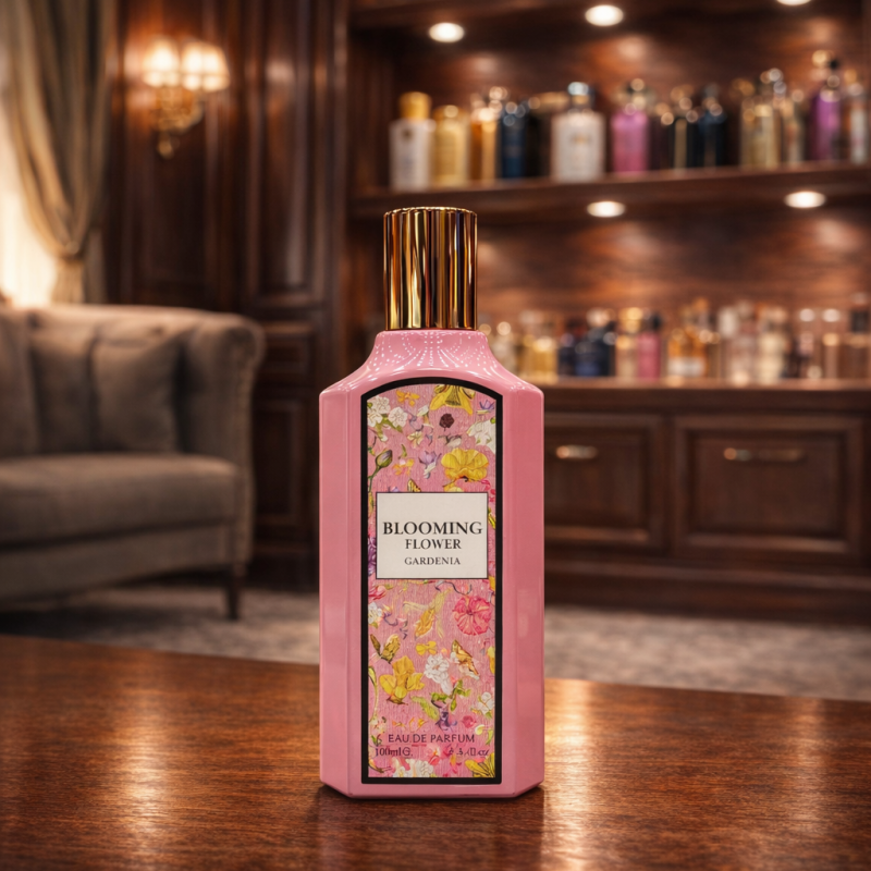 ادکلن زنانه فراگرنس ورد مدل بلومینگ فلاور گاردنیا رایحه گوچی فلورا گورجس گاردنیا 100میل Blooming Flower Gardenia